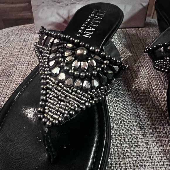 Italian shoemakers wedge sandals - Picture 2 of 8